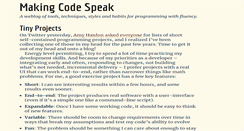 Desktop Screenshot of makingcodespeak.com