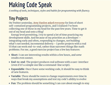 Tablet Screenshot of makingcodespeak.com